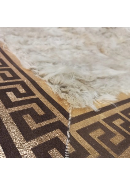 Gold Varaklı Karamel Rengi Toskana Halı 200 x 300 cm