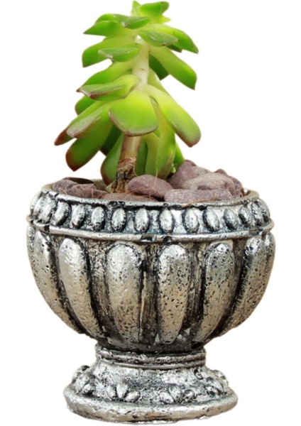 Mini Çiçek Saksı Küçük Sukulent Kaktüs Saksısı Antika Vazo Model