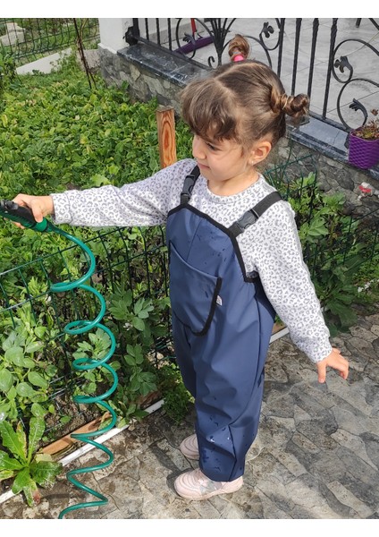 Su Geçirmez Kumaş - Oyun Ve Yağmur Tulumu - Salopet - 2-9 Yaş