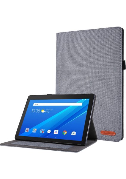 Lenovo Tab M10 10.1 Için Kumaş Stili Tpu Kasası (Yurt Dışından)