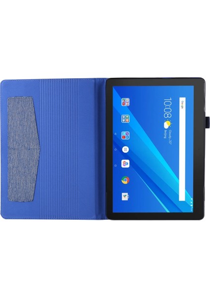 Lenovo Tab M10 10.1 Için Kumaş Stili Tpu Kasası (Yurt Dışından)