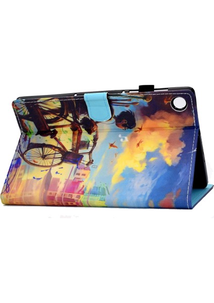 Lenovo Tab M10 Için Plus Renkli Desen Kılıfı (Yurt Dışından)