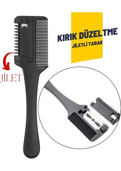 Absolute Kırık Saç Düzletme Jiletli Tarak 714779