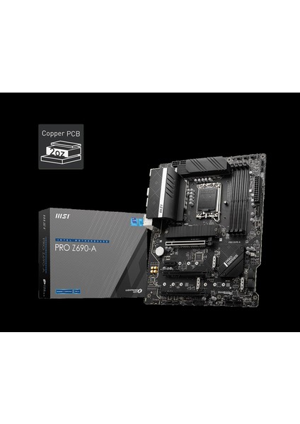 Msı Pro Z690-A Ddr4 5200MHZ 1xhdmı 1xdp 4xm.2 USB 3.2 Atx 1700P
