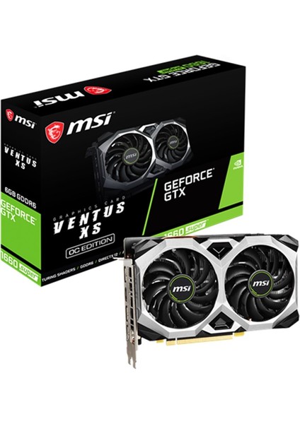 Msı Geforce GTX1660 Super Ventus Xs Oc 6gb Gddr6 192BIT 1xhdmı 3xdp Ekran Kartı