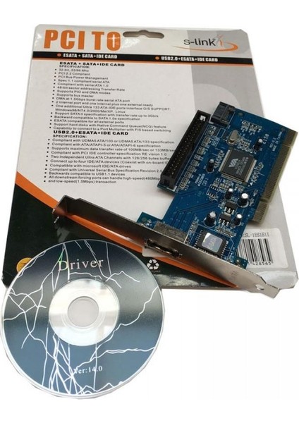 Pci Ide Sata Esata Kart Pci Ide Kart Pci Sata Kart Pci E-Sata Kart