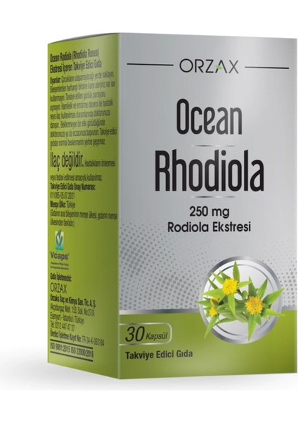 Ocean Rhodiola 250MG 30 Kapsül