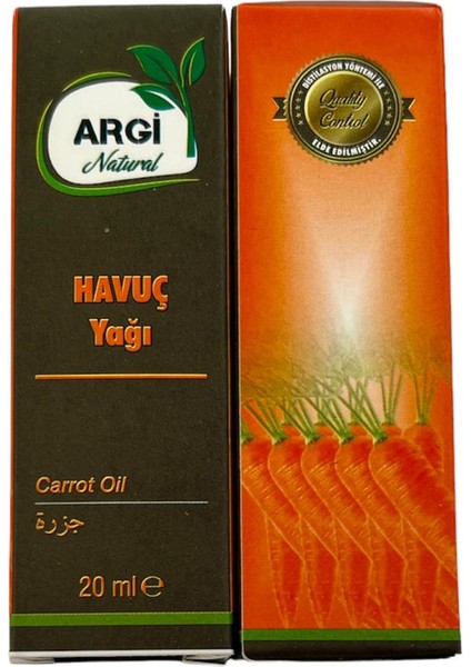 Natural Havuç Yağı 20ML