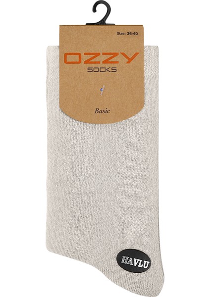 Ozzy Socks 4 Çift Kadın Havlu Soket Çorap Kışlık Dayanıklı Topuk ve Burun