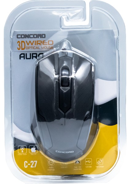 C-27 Kablolu Optik Mouse