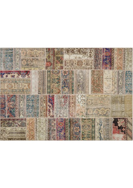 Eşsiz Güzelliğe Sahip Patchwork Halı 160 x 230 cm 6304 modelleri
