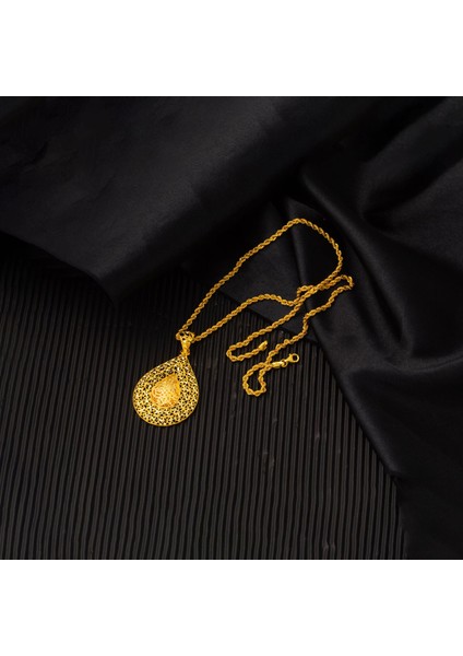 Damla Tuğra Yıldızlı Altın Kolye modelleri