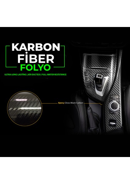 Karbon Fiber Folyo 5d Ultra Parlak Hava Kanallı