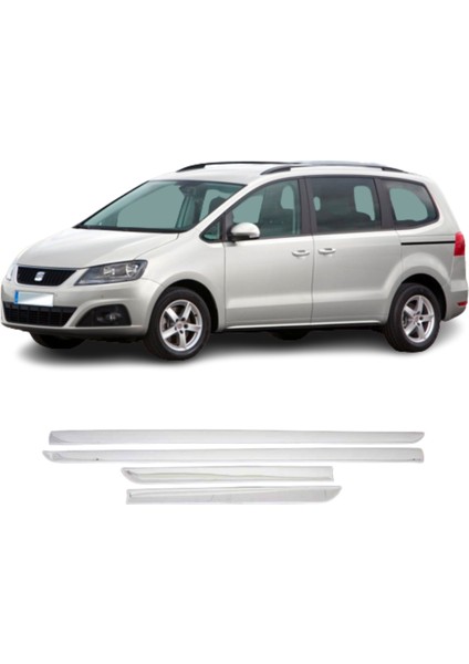 Seat Alhambra Krom Yan Kapı Çıtası 2010 ve Üzeri Paslanmaz Çelik