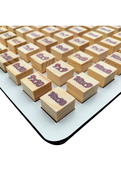 Ahşap Naturel Çarpım Tablosu Öğrenme Seti fiyatları