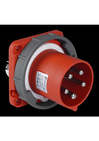 5 x 125A / Ip 67 - Makine Fişi Düz 120 x 120