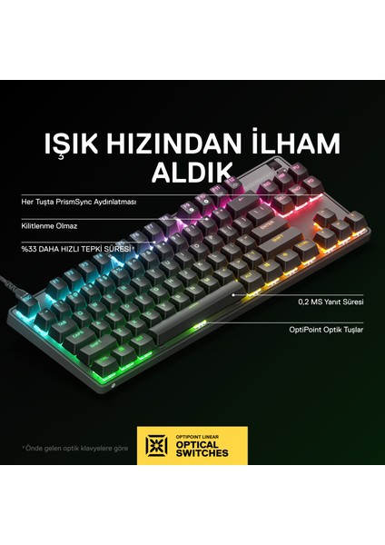 Steelserıes Apex 9 Tkl Mekanik Oyun Klavyesi