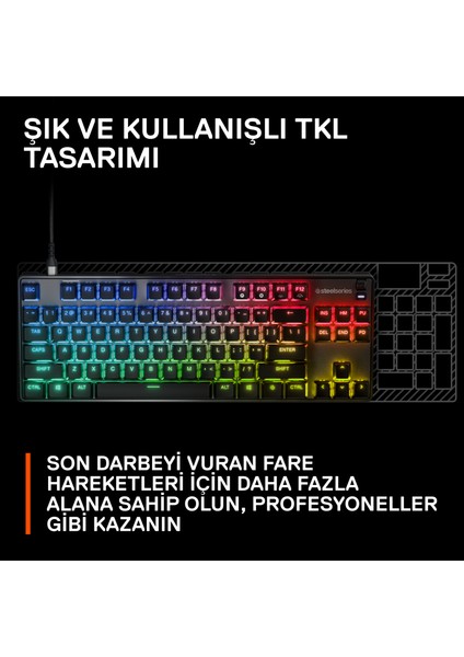 Steelserıes Apex 9 Tkl Mekanik Oyun Klavyesi