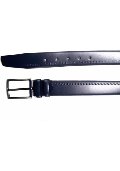 Lacivert Leather Erkek Kemer U08657019603
