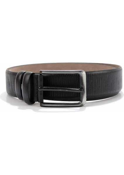 Siyah Baskılı Leather Erkek Kemer U08657213603 fiyatları