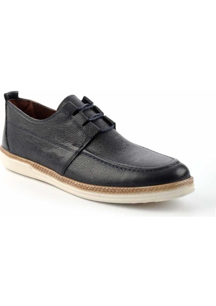 Lacivert Leather Erkek Casual Ayakkabı E01556090303