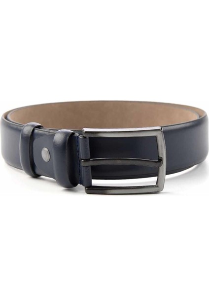 Mat Lacivert Leather Erkek Kemer U08657110003