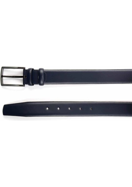 Mat Lacivert Leather Erkek Kemer U08657110003