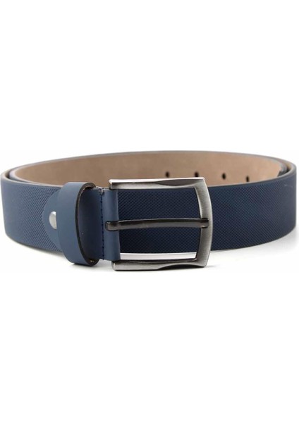 Lacivert Nubuk Leather Erkek Kemer U08657019301