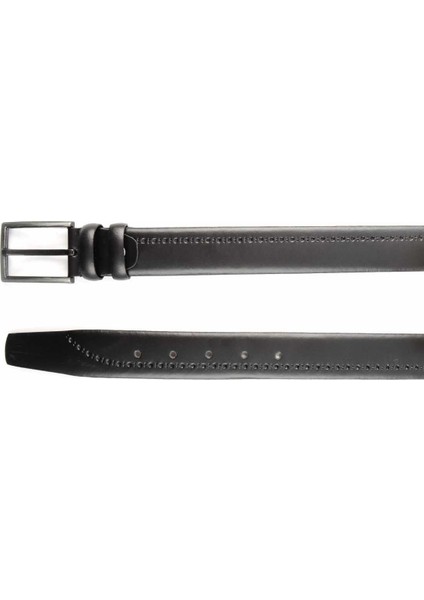 Siyah Baskılı Leather Erkek Kemer U08657021603 fiyatları