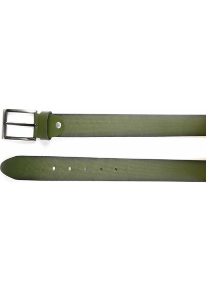 Haki Baskılı Leather Erkek Kemer U08657019303