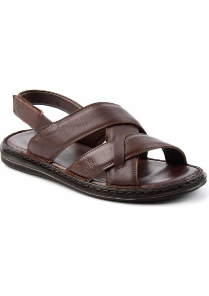 Kahve Leather Erkek Sandalet E05804024103 modelleri