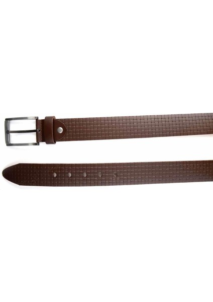 Kahve Baskılı Leather Erkek Kemer U08657082403