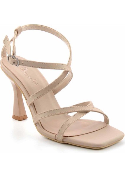 Nude Saten Kadın Klasik Topuklu Ayakkabı K05124011438 modelleri