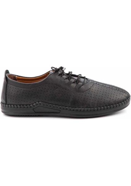 Siyah Leather Erkek Casual Ayakkabı E01733700703