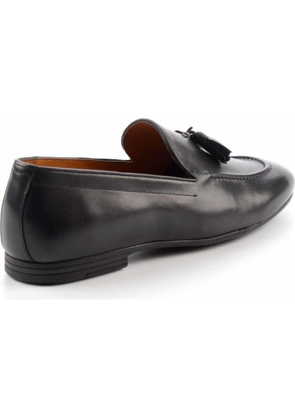 Siyah Leather Erkek Klasik Ayakkabı E01901803403 fırsatları