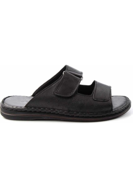 Siyah Leather Erkek Terlik E04804018203