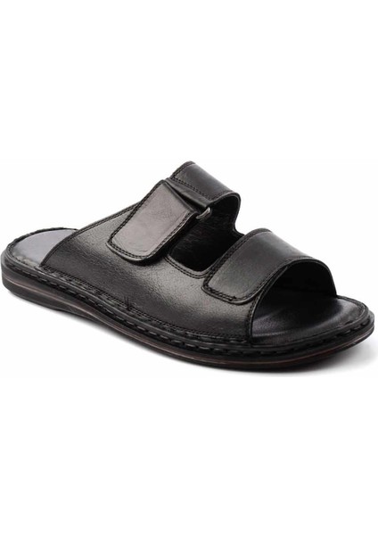 Siyah Leather Erkek Terlik E04804018203