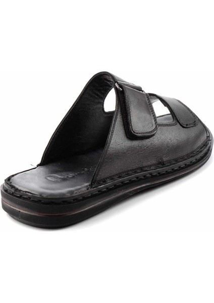 Siyah Leather Erkek Terlik E04804018203