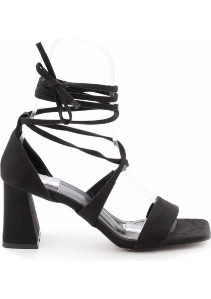 Siyah Süet Kadın Klasik Topuklu Ayakkabı K01215080702 fiyatları