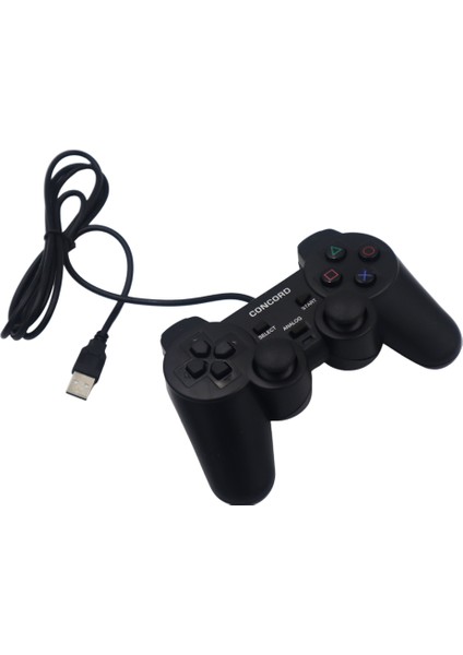 C-850 Titreşimli Usb Kablolu Joystick Gamepad Oyun Kolu Konsolu Pc Bilgisayar Laptop Uyumlu