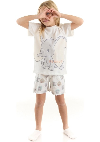 Disney Lisanslı Dumbo Penye Tişort Şort Takım