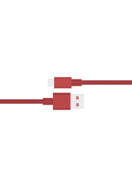 HY-X83 1m 2A Micro USB Kırmızı Şarj Kablosu