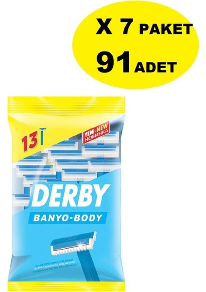 Banyo Body 10+3 X 7 Paket- 91 Adet
