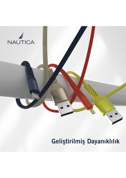 C40 Lightning To Usb-A 12W Hızlı Şarj ve Data Kablosu 1.2m Navy