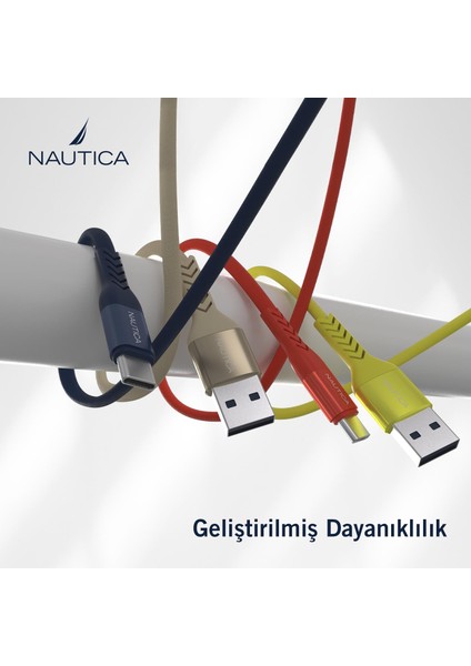 C20 Type-C To Usb-A 22.5W Hızlı Şarj ve Data Kablosu 1.2m Kırmızı