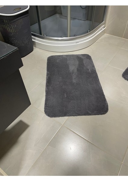 Banyo Paspas Takımı Peluş Kaymaz Taban Halı Peluş Banyo Paspas Klozet Takımı