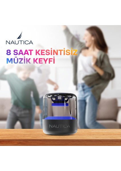S50 LED Işıklı Taşınabilir Bluetooth Speaker Hoparlör Ses Bombası 1200MAH Siyah modelleri