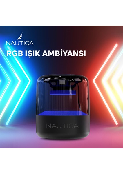 S50 LED Işıklı Taşınabilir Bluetooth Speaker Hoparlör Ses Bombası 1200MAH Siyah fırsatları