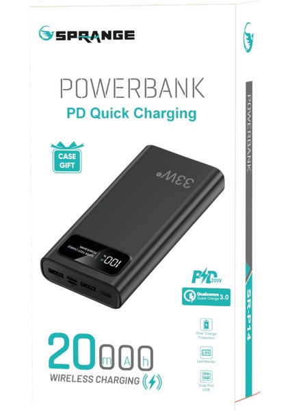SR-P14 20000 Mah Çift USB Girişli Powerbank