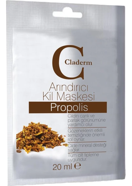 Claderm Kil Maskesi 20 ml Sachet – Propolis